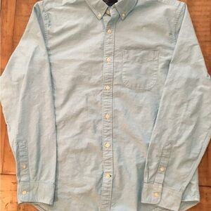 GAP Pale Blue Long-Sleeve Button-Down Shirt